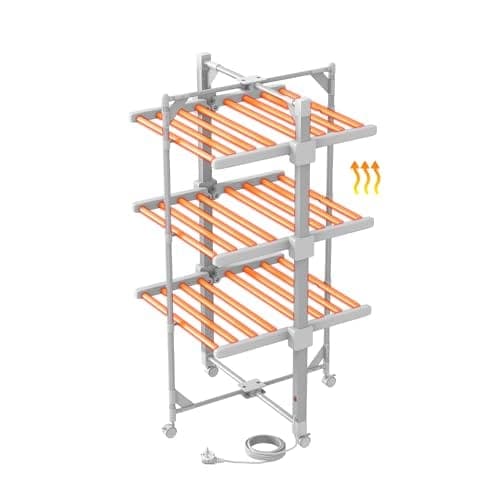 Innotic Étendoir chauffant 230 W à roues
